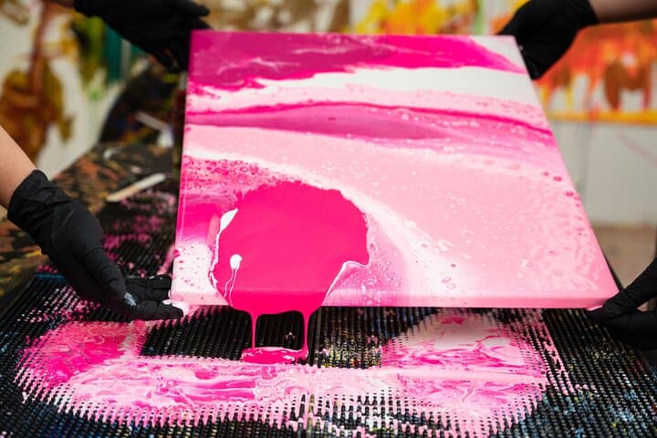 Private Fluid Art Acrylic Pouring Workshop in New York — Hands-On Pour Painting Class photo 4