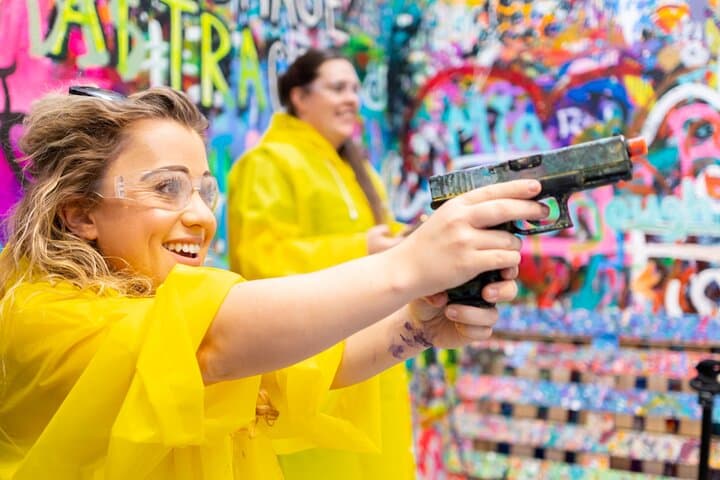 Shooting & Spinning: Paintball Spin Art Experience in Los Angeles photo 2