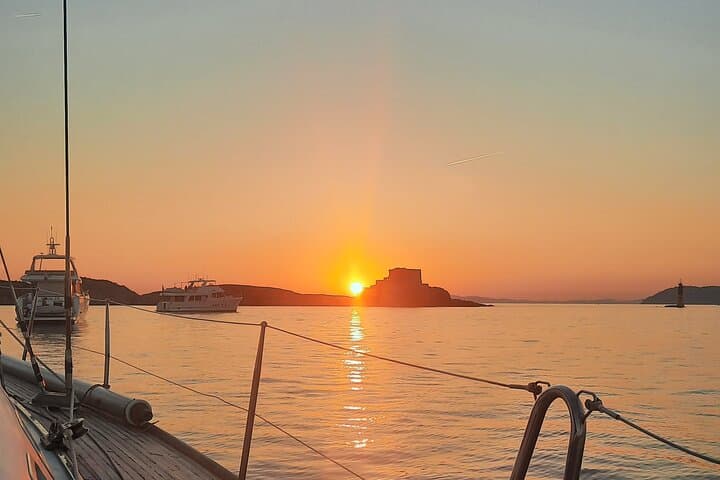 Sunset Aperitif Sail Around Cap d'Antibes — Private Swim, Snorkel & Paddle