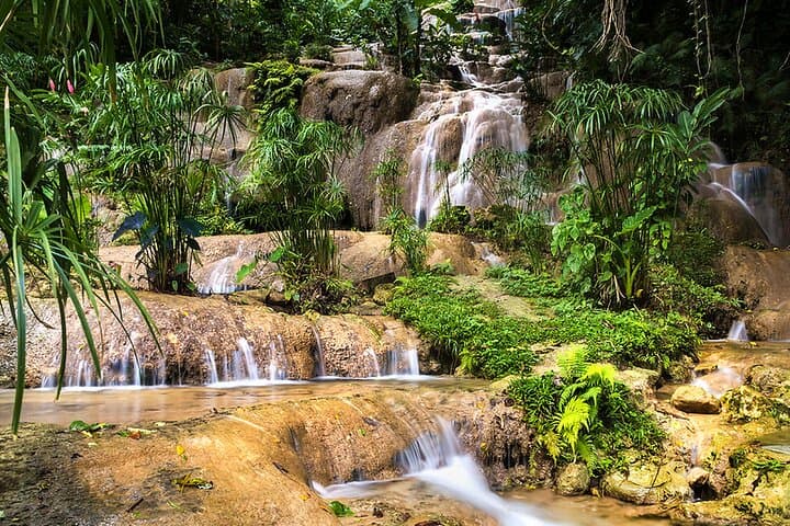 Konoko Falls & Bamboo Blu Beach — Ocho Rios Waterfall Climb and Beach Lunch