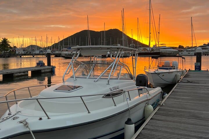 St. Lucia Private Sunset Cruise: Marigot Bay to Rodney Bay at Golden Hour photo 1