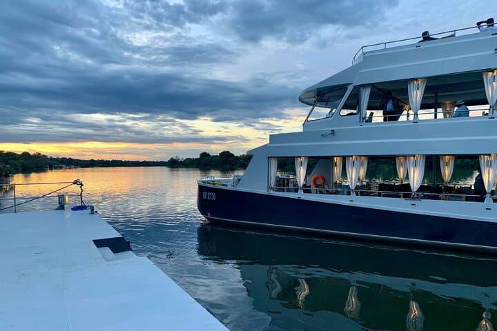 Luxury Zambezi Sunset Cruise on the Zambezi Explorer at Victoria Falls