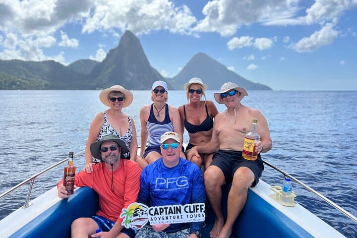 Private St. Lucia Boat Tour to Soufrière — Snorkel, Sightsee & Beach-Hop
