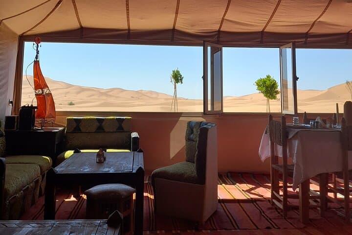 Erg Chebbi Overnight: Camel Ride, Heated Tents & Sandboarding in Merzouga photo 2