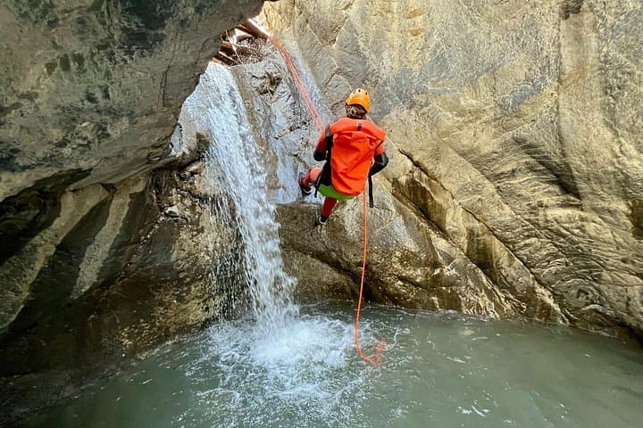 Heart Creek Canyon Canyoning: Half-Day Beginner Rappels & Waterfall Slide Near Canmore photo 5