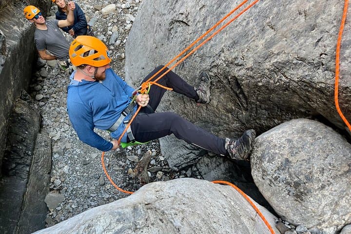 Heart Creek Canyon Canyoning: Half-Day Beginner Rappels & Waterfall Slide Near Canmore photo 2