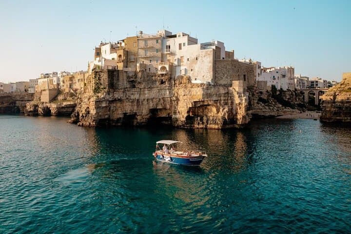 Polignano Boat Excursion: Caves, Cliffs & Blue Adriatic on the MAMMAMIA