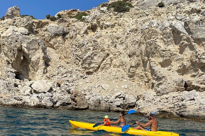 Stand-Up Paddle & Sea Cave Tour — SUP Around Rhodes' Coastal Caves photo 2