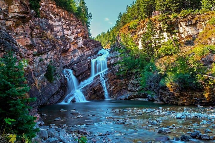 Full-Day Private Tour to Waterton Lakes: Hikes, Waterfalls & Cameron Lake Canoe