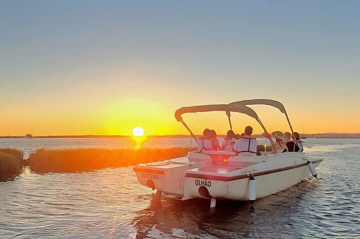 Solar Sunset Cruise in Ria Formosa from Faro – Eco-friendly Boat Tour photo 1