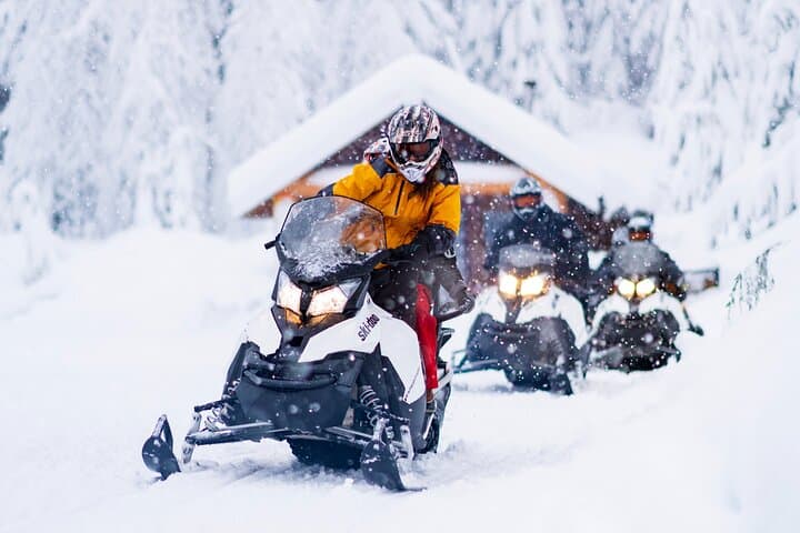 Whistler Backcountry Snowmobile Tour — 3-Hour Wilderness Adventure with Cabin BBQ photo 1