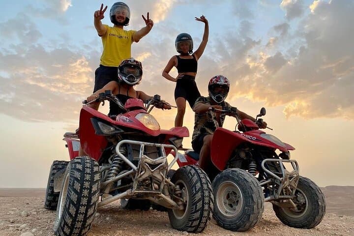 Agafay Desert Sunset Quad, Camel Ride & Dinner from Marrakech