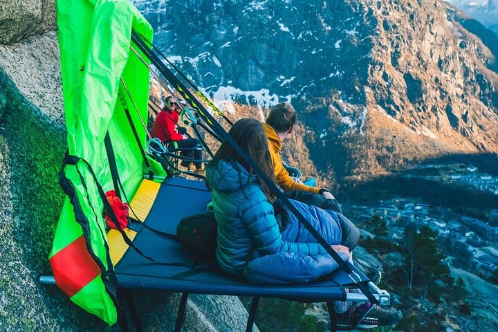 Cliff Camping on Sørfjorden: Sleep 400m Above Hardanger photo 4