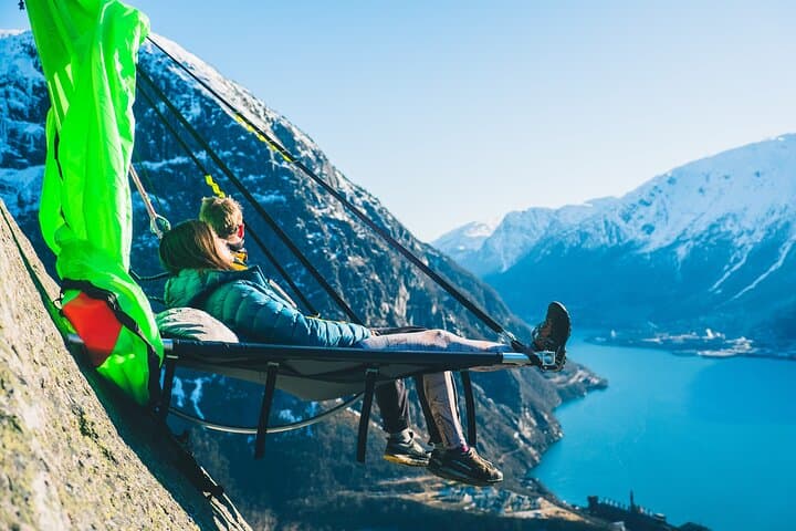 Cliff Camping on Sørfjorden: Sleep 400m Above Hardanger photo 5