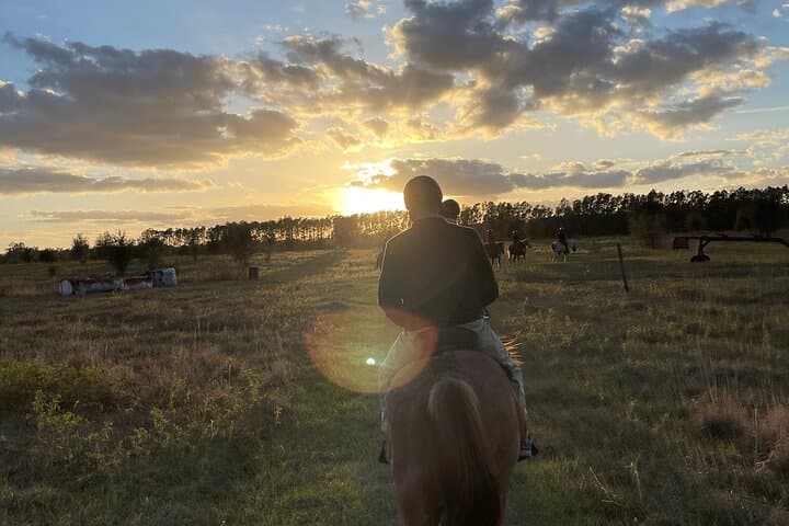 Sunset Champagne & Charcuterie Horseback Ride at Lake Louisa photo 5
