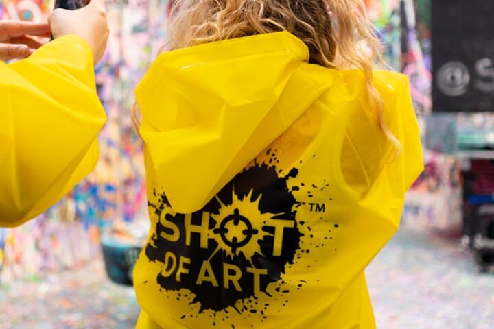 Shooting & Spinning: Paintball Spin Art Experience in Los Angeles
