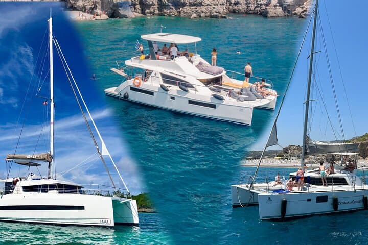 Sunset Catamaran Cruise with Dinner from Mandraki to Kalithea, Rhodes photo 2
