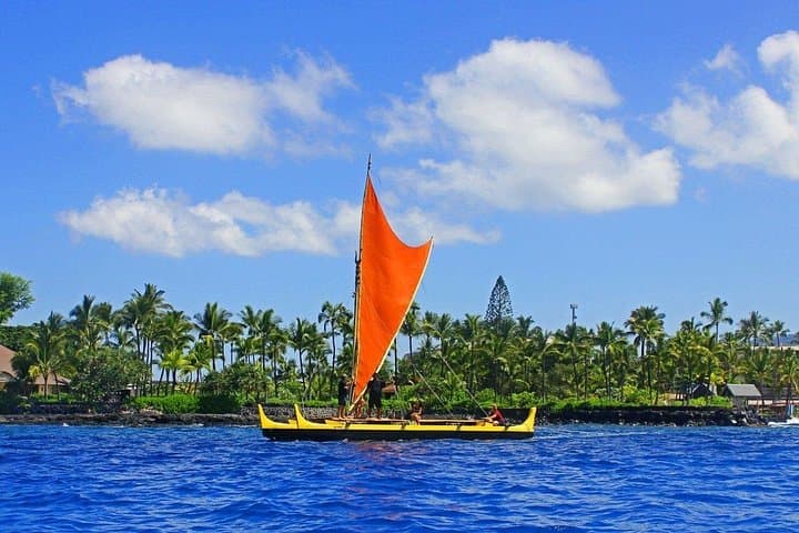 Hawaiian Sail and Snorkel off Kailua-Kona aboard a Traditional Double-Hull Canoe photo 1
