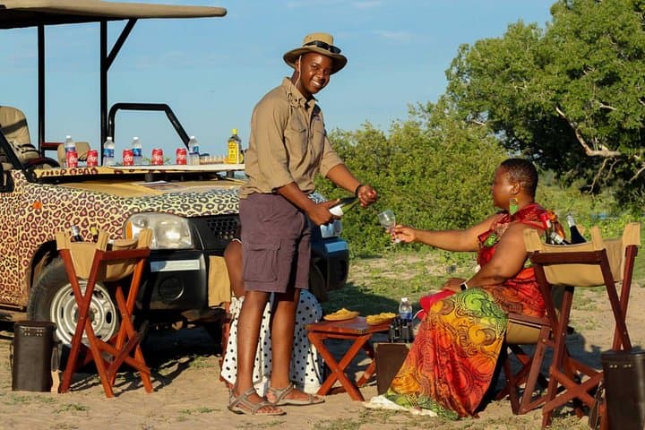 Vintage Safari Game Drive in Zambezi National Park — Gin & Amarula Break on a 3‑Hour Game Drive