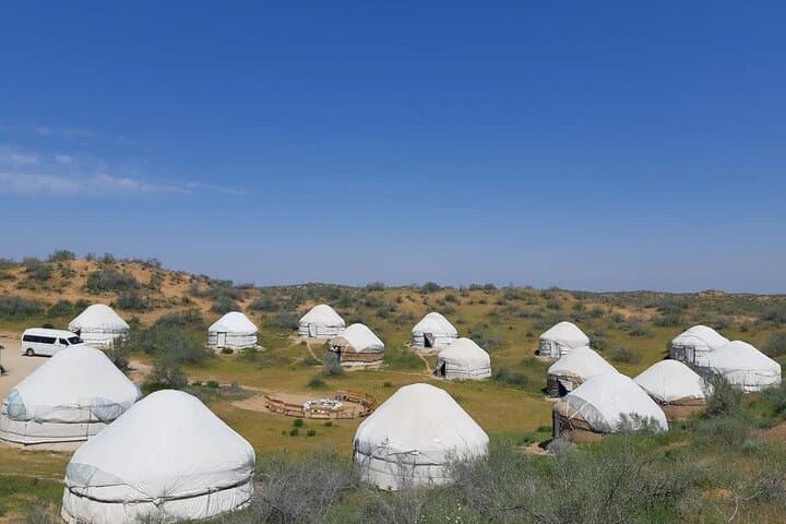 Overnight Yurt Camp & Aydarkul Lake: 2-Day Desert Adventure from Samarkand