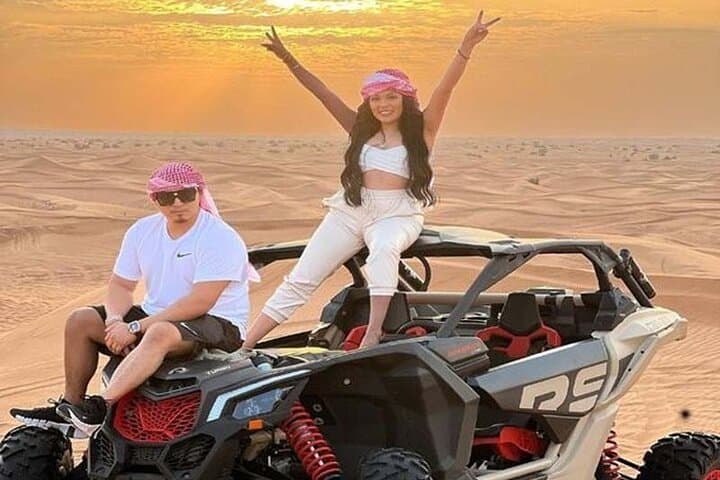 Dubai Dune Buggy Self-Drive with Sandboarding and Camel Ride