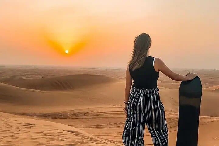 Dubai Red Dune Morning Safari: Private Camel Ride, Sandboarding & Dune Bashing