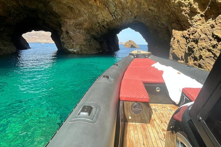 Private Luxury Speedboat Cruise Along Mykonos' Southern Coast photo 6