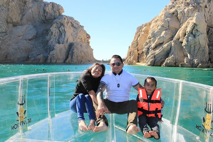 Transparent Boat Ride to El Arco: 45-Minute Glass-Bottom Tour of Lands End, Cabo San Lucas