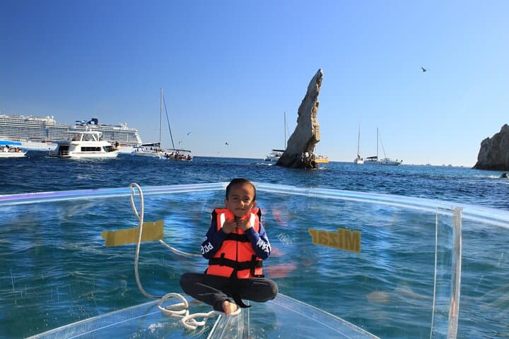 Transparent Boat Ride to El Arco: 45-Minute Glass-Bottom Tour of Lands End, Cabo San Lucas photo 2
