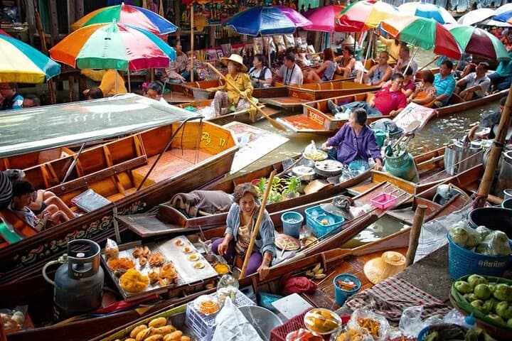 Maeklong Railway and Damnoen Saduak Floating Market Day Trip from Bangkok photo 1