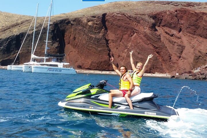 Santorini South Coast Jet Ski Safari from Perivolos Beach