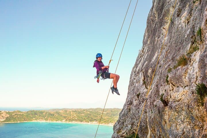 Beginner Rock Climbing in Corfu: Sea-View Top-Rope Climbs from Makrades