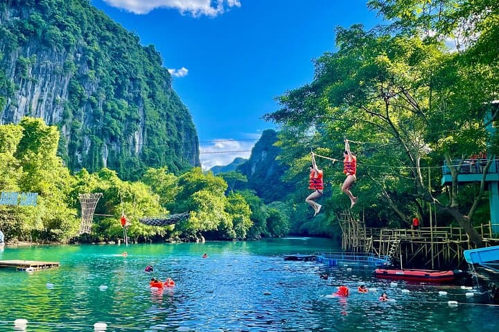 Explore Phong Nha Dark Cave by Boat and Zipline: Full-Day Adventure