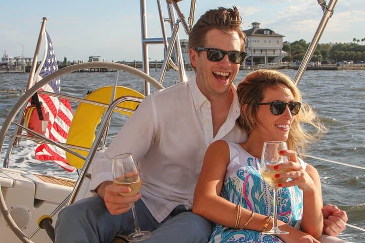 Private Charleston Sailing: Dolphin-Watching & Harbor History Aboard the 43ft Mystique