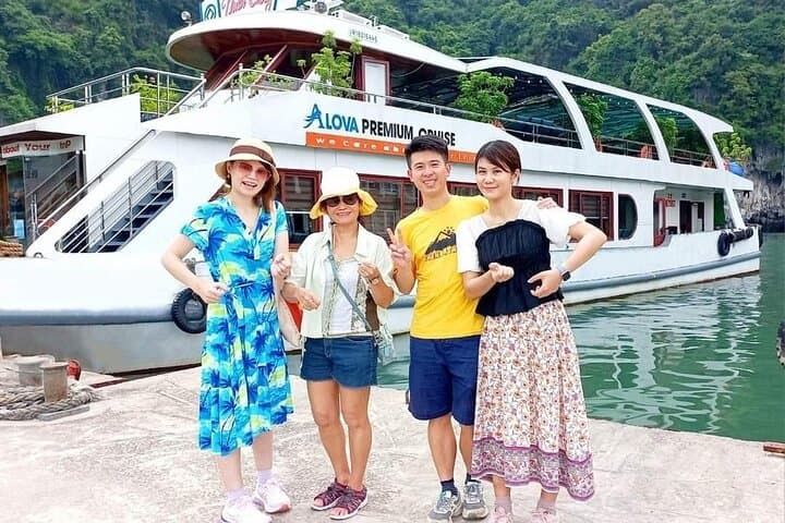 Halong Bay Day Cruise: Alova Premium 6-Hour Boat Tour with Buffet Lunch photo 1