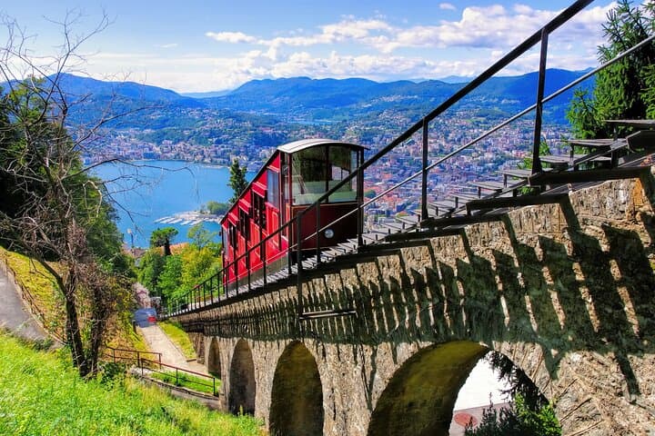 Private Tour of Lugano and Lake Ceresio — Villas, Funiculars & Ticino Merlot