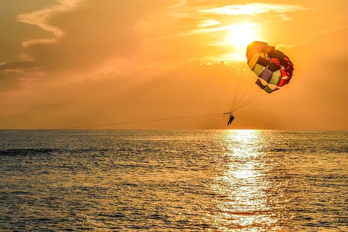 Parasailing Over Santorini’s Black Beach: 10-Min Flight Above Perivolos photo 5