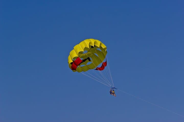 Parasailing Over Santorini’s Black Beach: 10-Min Flight Above Perivolos photo 6