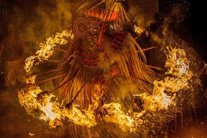 Immersive Theyyam Ritual Tour in Kannur: Private Village Performance & Pickup