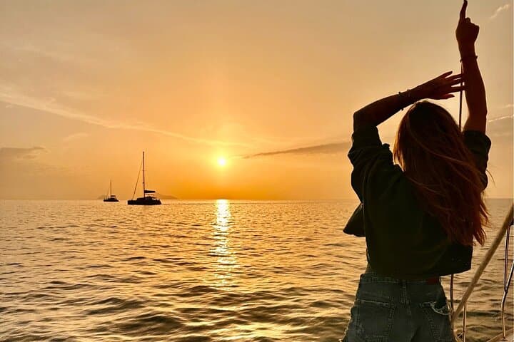 Private Half-Day Sailing in Santorini: Swim Volcanic Beaches, Dine at Sunset photo 2