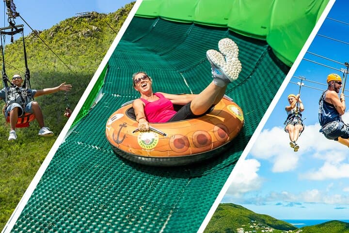 Sky Explorer & Flying Dutchman: Full Zipline Adventure at Rainforest Adventures St Maartin
