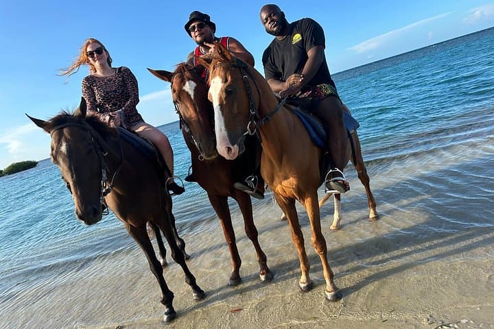 Ride to the Sea: Private Horseback & Rick's Cafe Sunset Tour in Negril photo 2