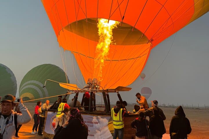 Dubai Sunrise Hot Air Balloon Flight: Float Over Golden Dunes at Dawn photo 4