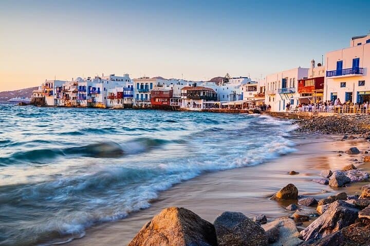 Private Full-Day Mykonos Tour from Athens — Windmills, Beaches & Petros photo 3