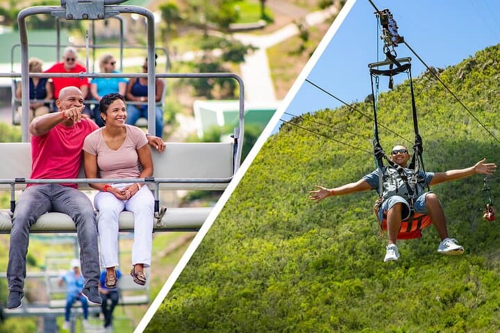 Sky Explorer & Flying Dutchman: Sentry Hill Zipline Adventure in St. Maarten