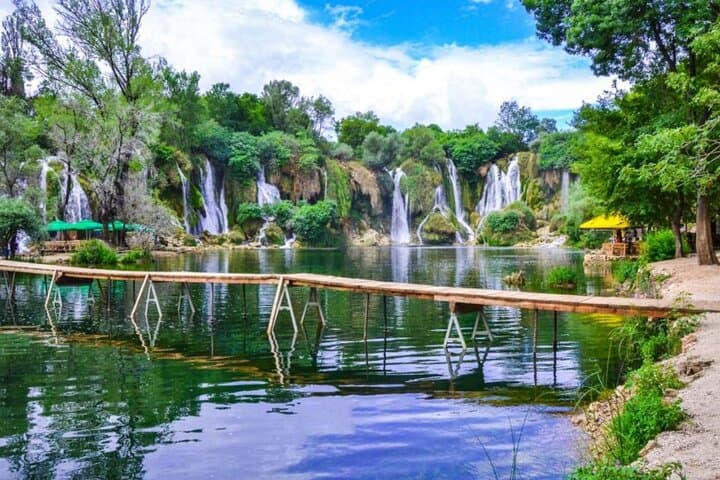 Mostar and Kravice Waterfalls Day Trip from Split — Old Bridge, Ottoman Streets & Swimming