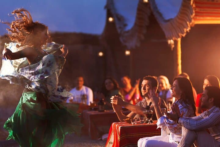 Dubai Sundown Desert Safari with BBQ Dinner and Cultural Camp Experience