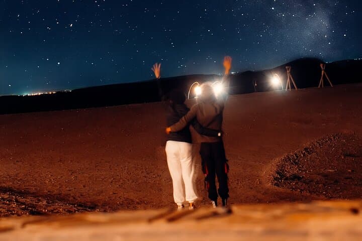 Sunset Camel Ride, Dinner & Fire Show in Agafay Desert Near Marrakech