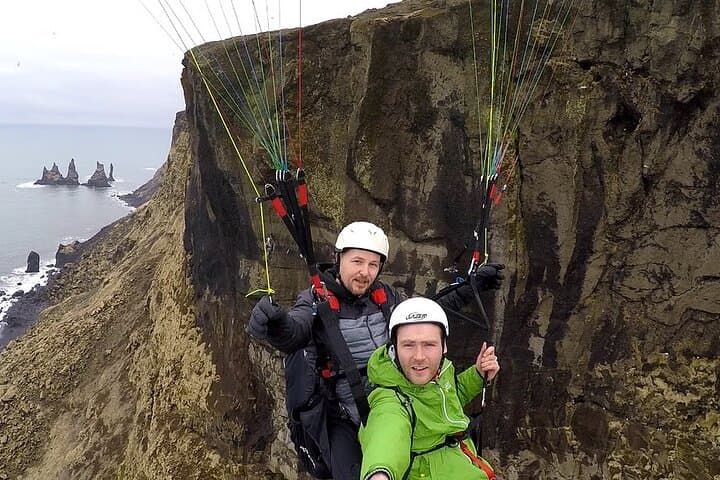 Tandem Paragliding Over Vík and South Coast Waterfalls Day Tour from Reykjavík photo 1
