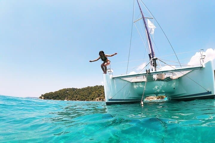 Private Half-Day Catamaran Cruise Along Corfu’s Northeastern Coast